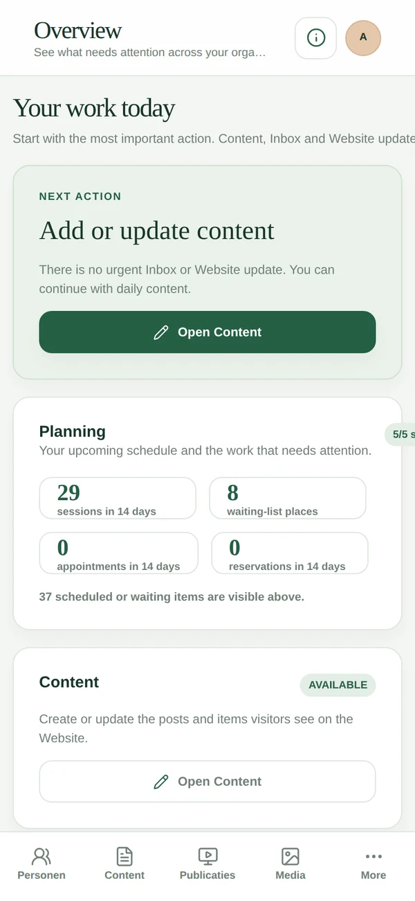 Content in Nevai App